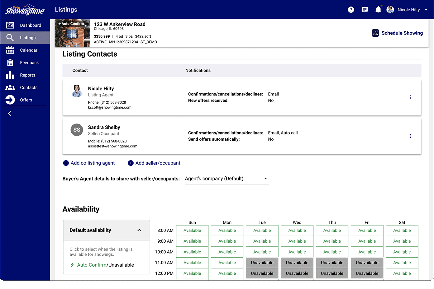 ShowingTimeConfig